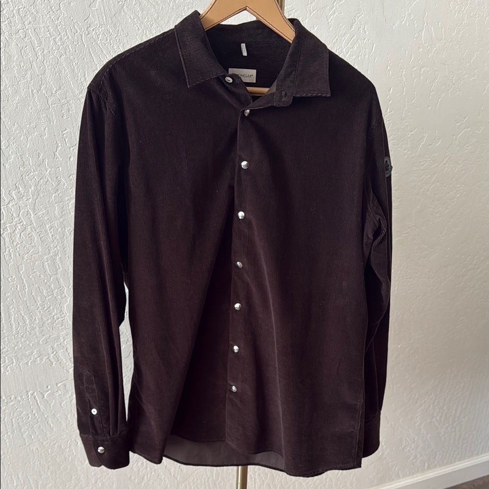 Men's Moncler Brown Corduroy Shirt
